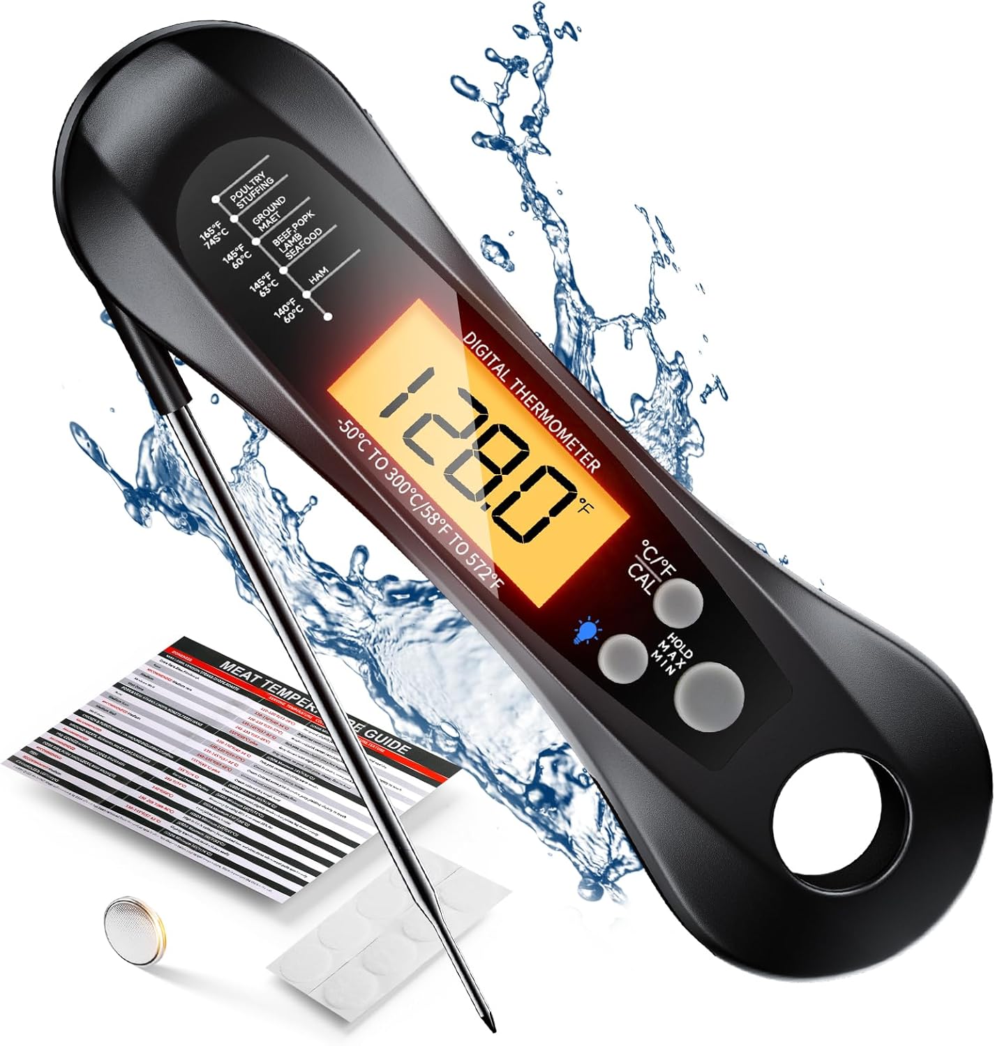 Candle Shop - Digital Meat Thermometer Waterproof IP67 with