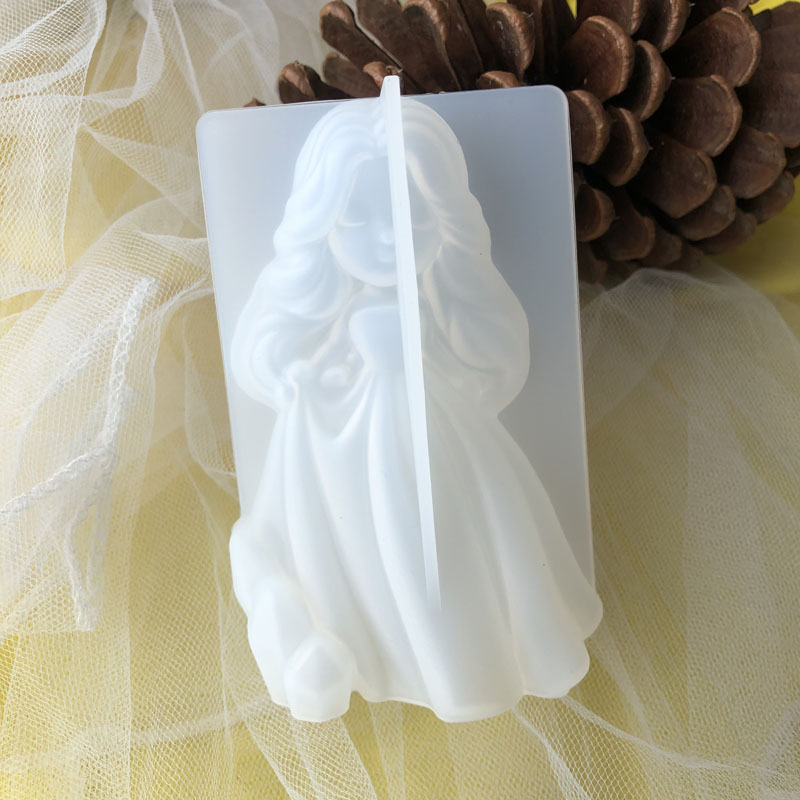 Candle Making Supplies Online - 3D Cute Princess Silicone Candle Mould