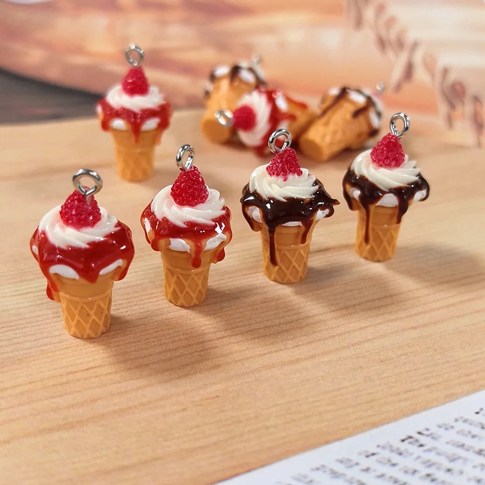 Candle Shop - 10Pcs 3D Mini Simulated Strawberry Jam