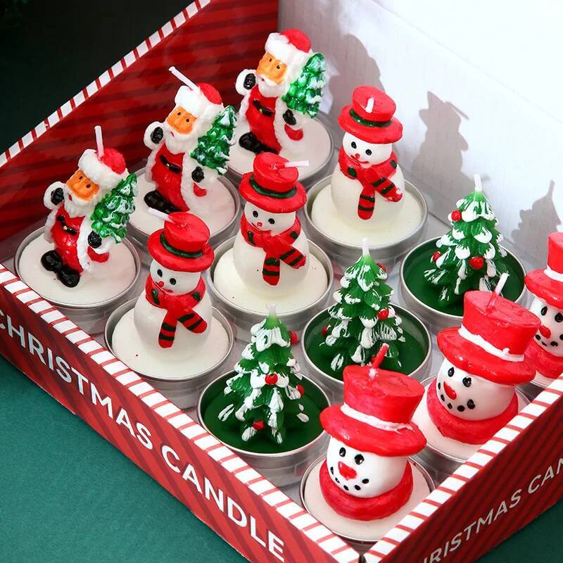 Candle Oil Supplies - 12PCS Candles Christmas Decoration Supplies Smokeless