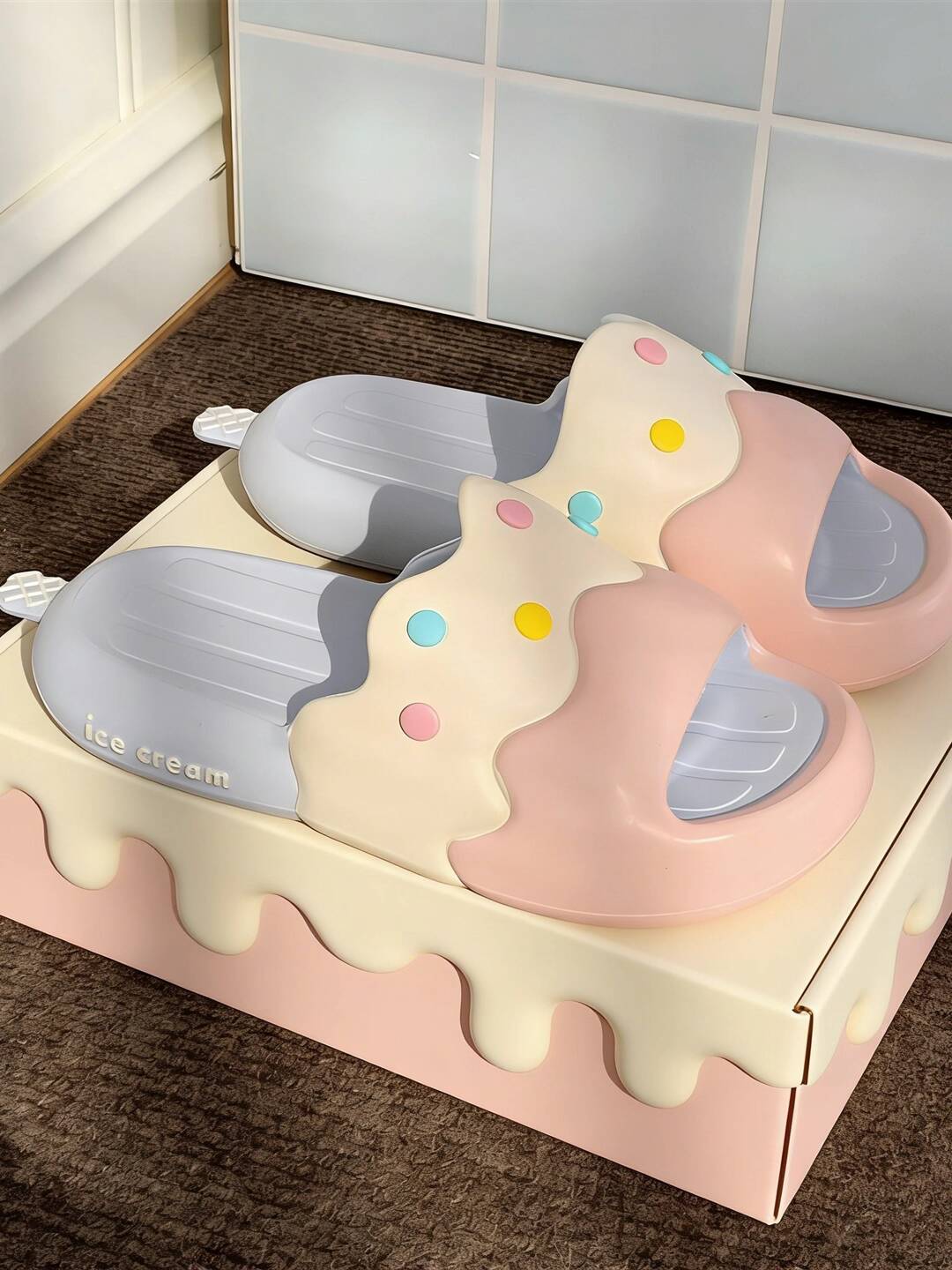 Candle Shop - Women's Summer Slipper Cute Ice Pop