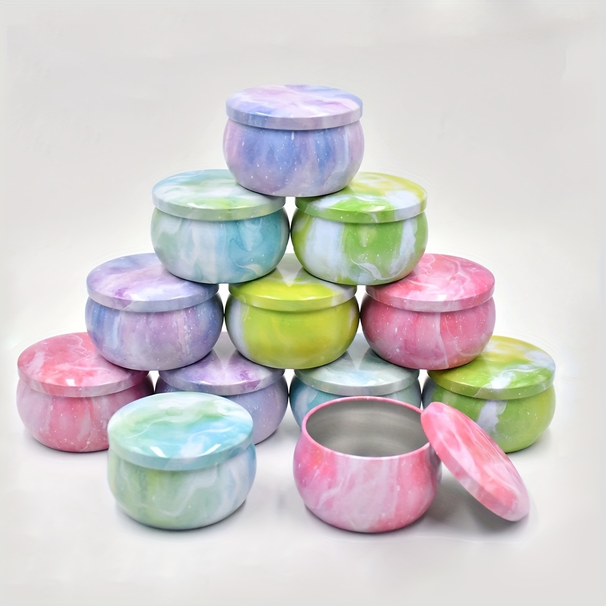 Candle Making Supplies Jars - Starry sky patterned metal empty candle