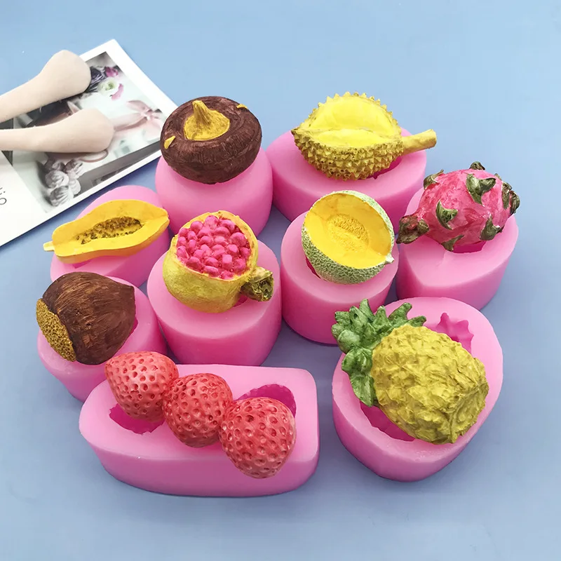 Candle Supplies Shop - DIY 3d Fruit Series Silicone Molds