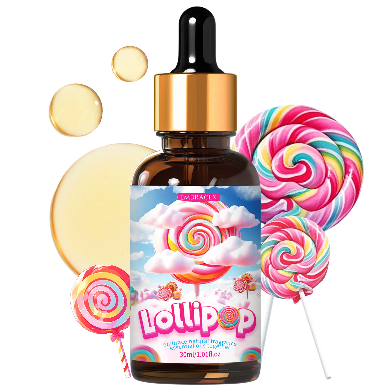Candle Oil Supplies - 30ml Lollipop Essential Oils Scent Car