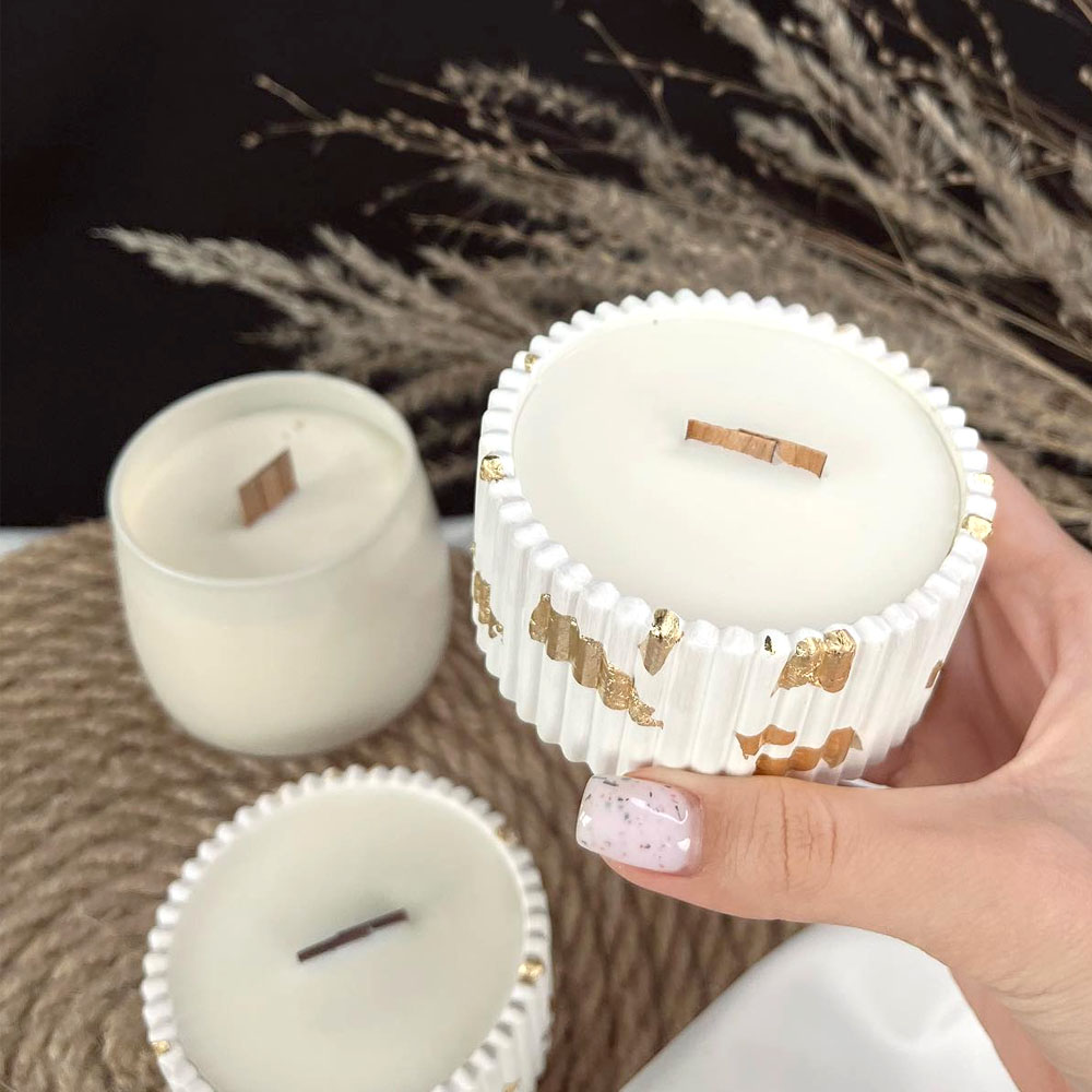 Candle Making Supplies Jars - Concrete Candle Jar Silicone Mold DIY