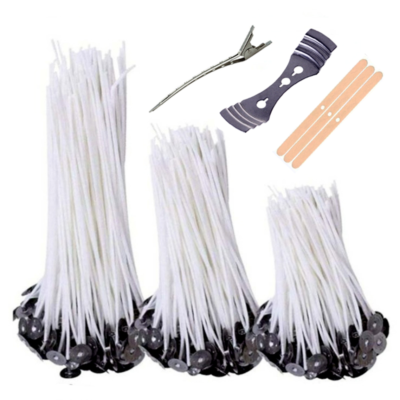 Candle Oil Supplies - 103pcs Waxed Cotton Candle Wicks Set