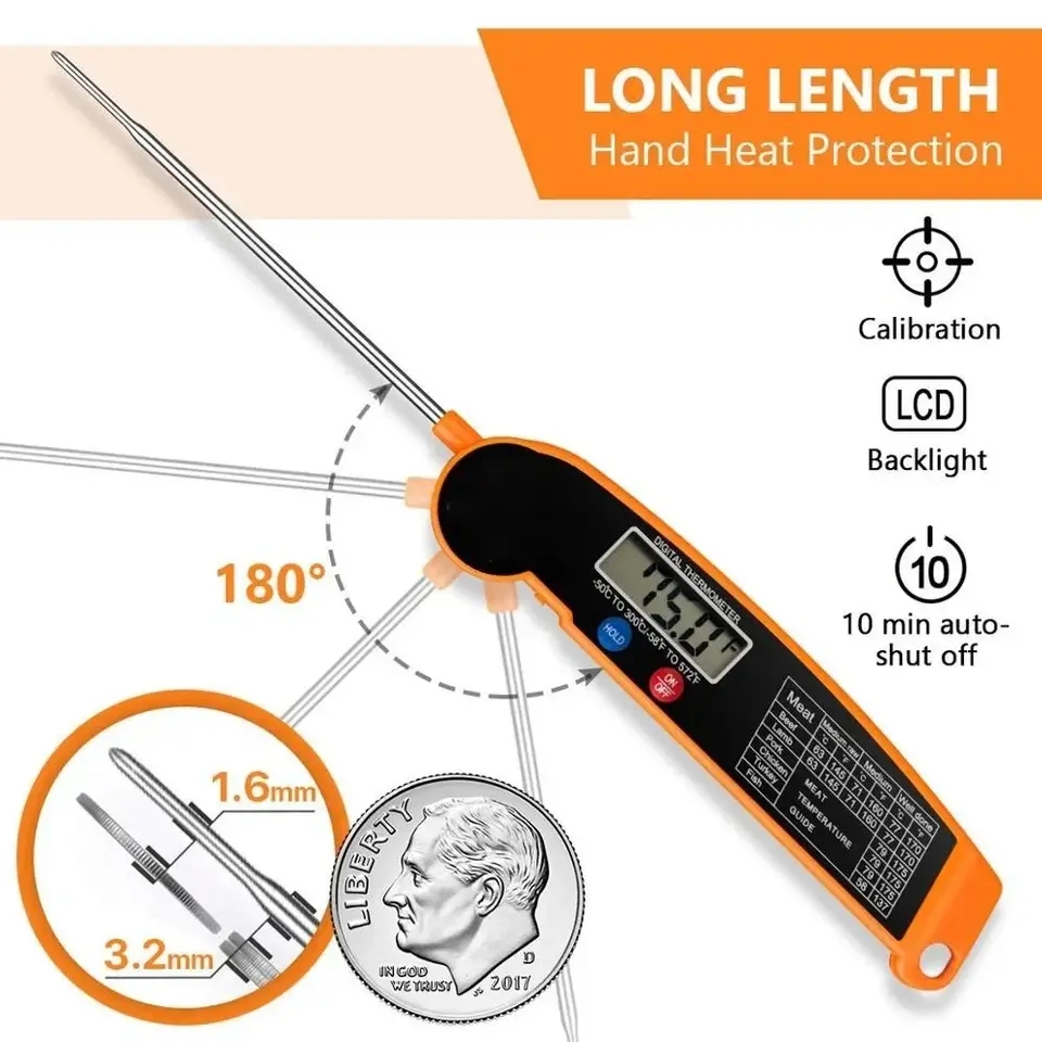 Candle Shop - Waterproof Digital Kitchen Food Meat Thermometer