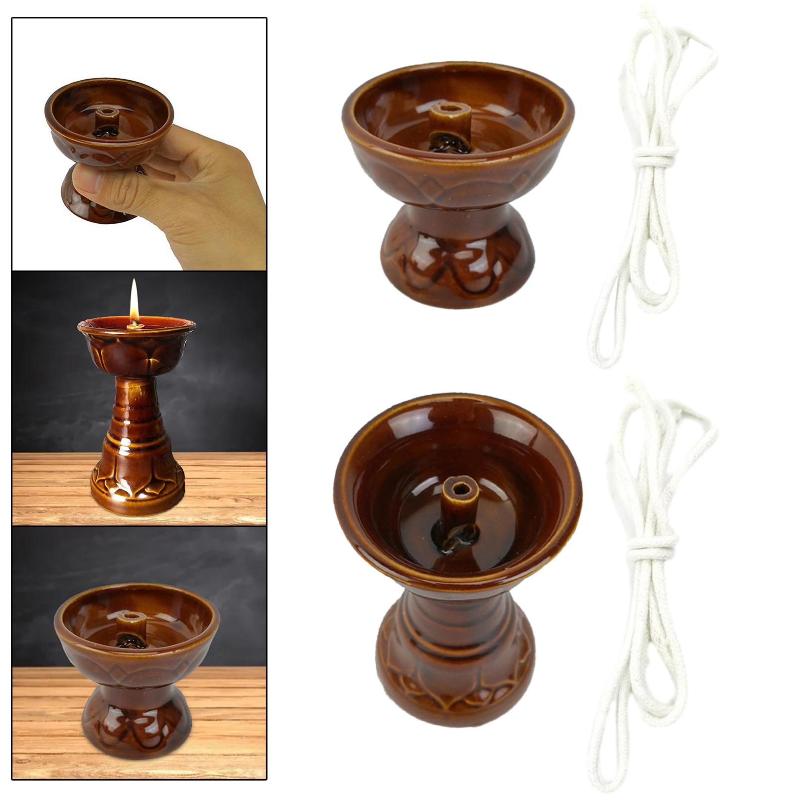 Butter Lamp Holder Oil Candle  - Candle Oil Supplies ulasan dan harga