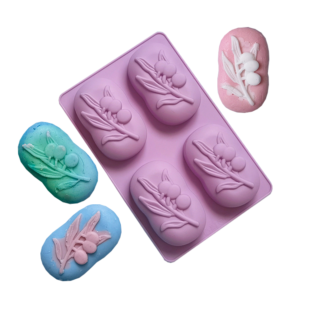 4 Cavities Oval Olive Tree Sil - Candle Supplies Shop ulasan dan harga