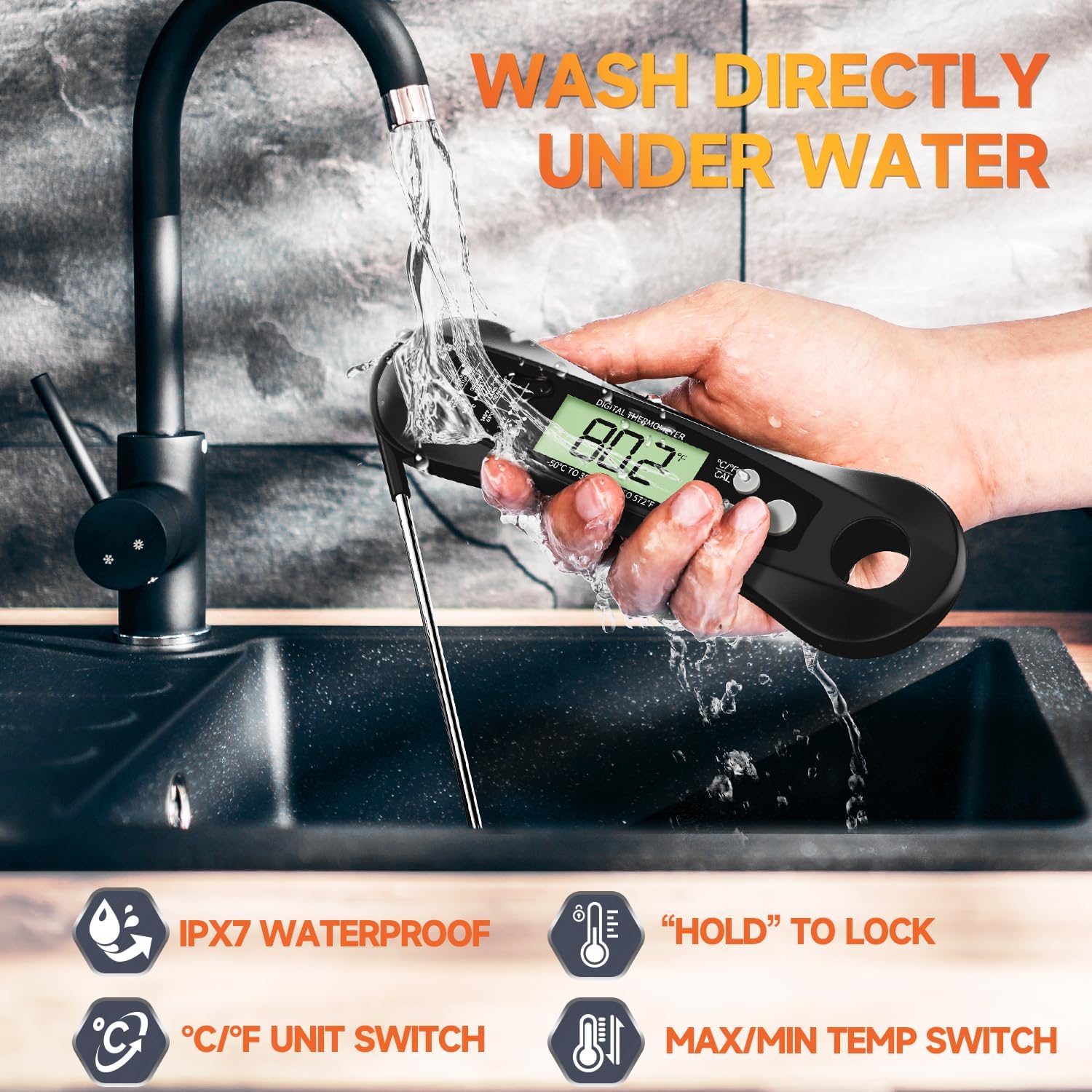 Digital Meat Thermometer Water - Candle Shop ulasan dan harga