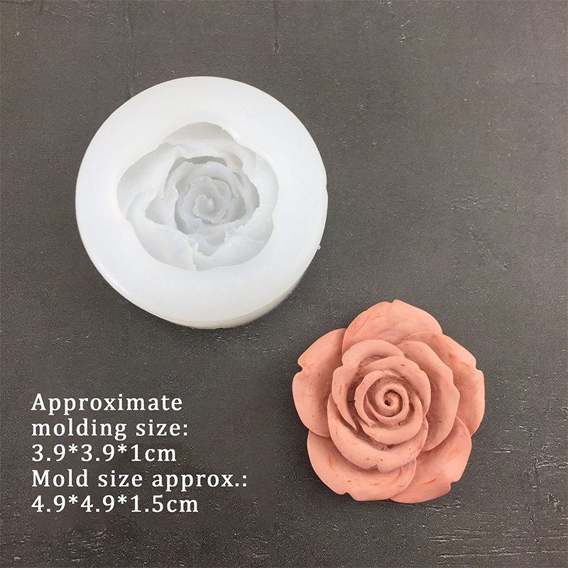 3D Rose Flower Shape Leaf Sili - Candle Making Supplies Online ulasan dan harga