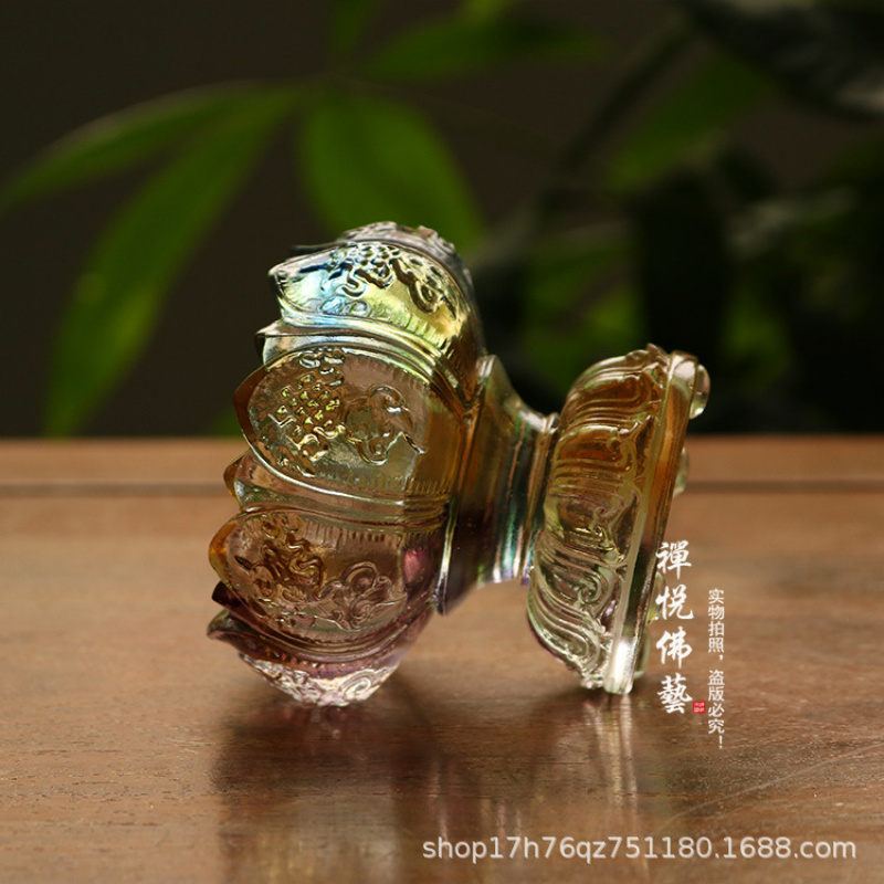 Glass Wealth Lotus Eight Auspi - Candle Oil Supplies ulasan dan harga