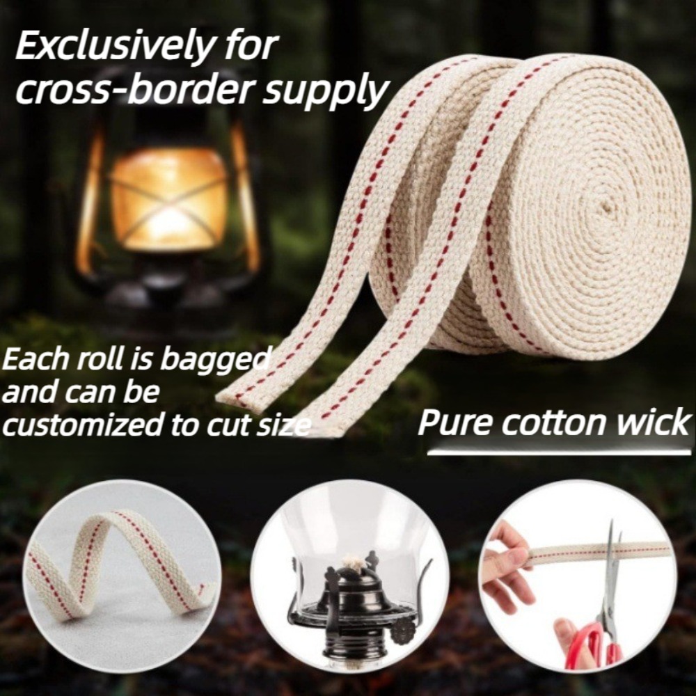 Flat Braided Cotton Candle Wic - Candle Oil Supplies ulasan dan harga