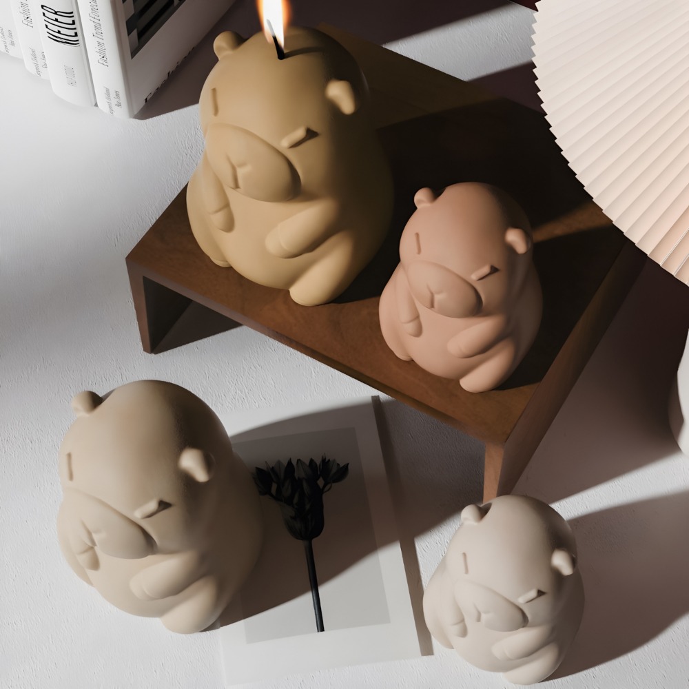 Standing Capybara Scent Candle - Candle Supplies Shop ulasan dan harga