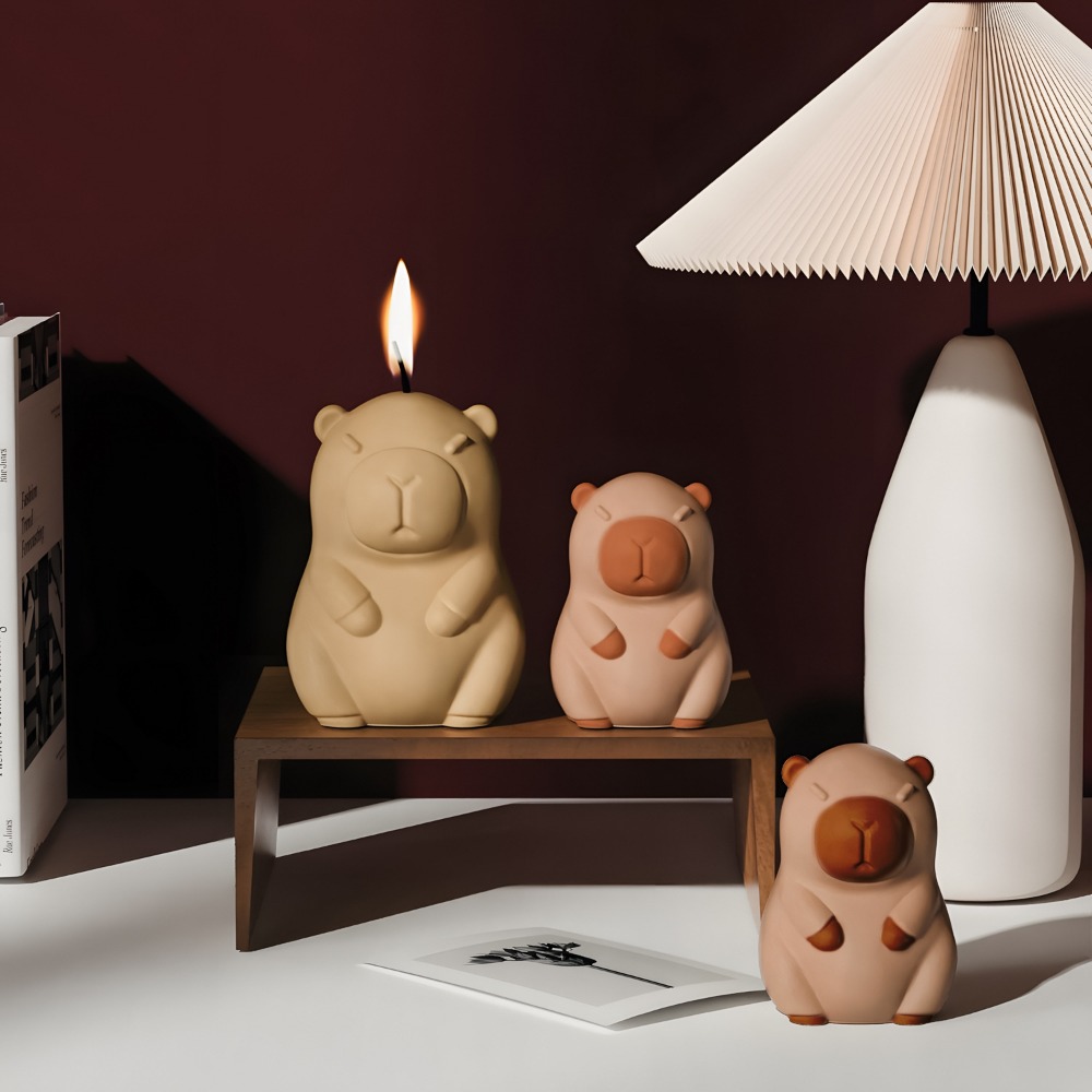 Standing Capybara Scent Candle - Candle Supplies Shop ulasan dan harga