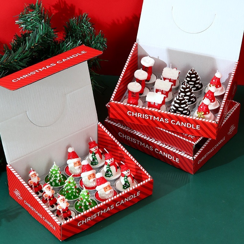 12PCS Candles Christmas Decora - Candle Oil Supplies ulasan dan harga