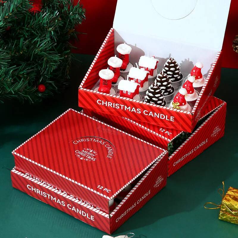 12PCS Candles Christmas Decora - Candle Oil Supplies ulasan dan harga