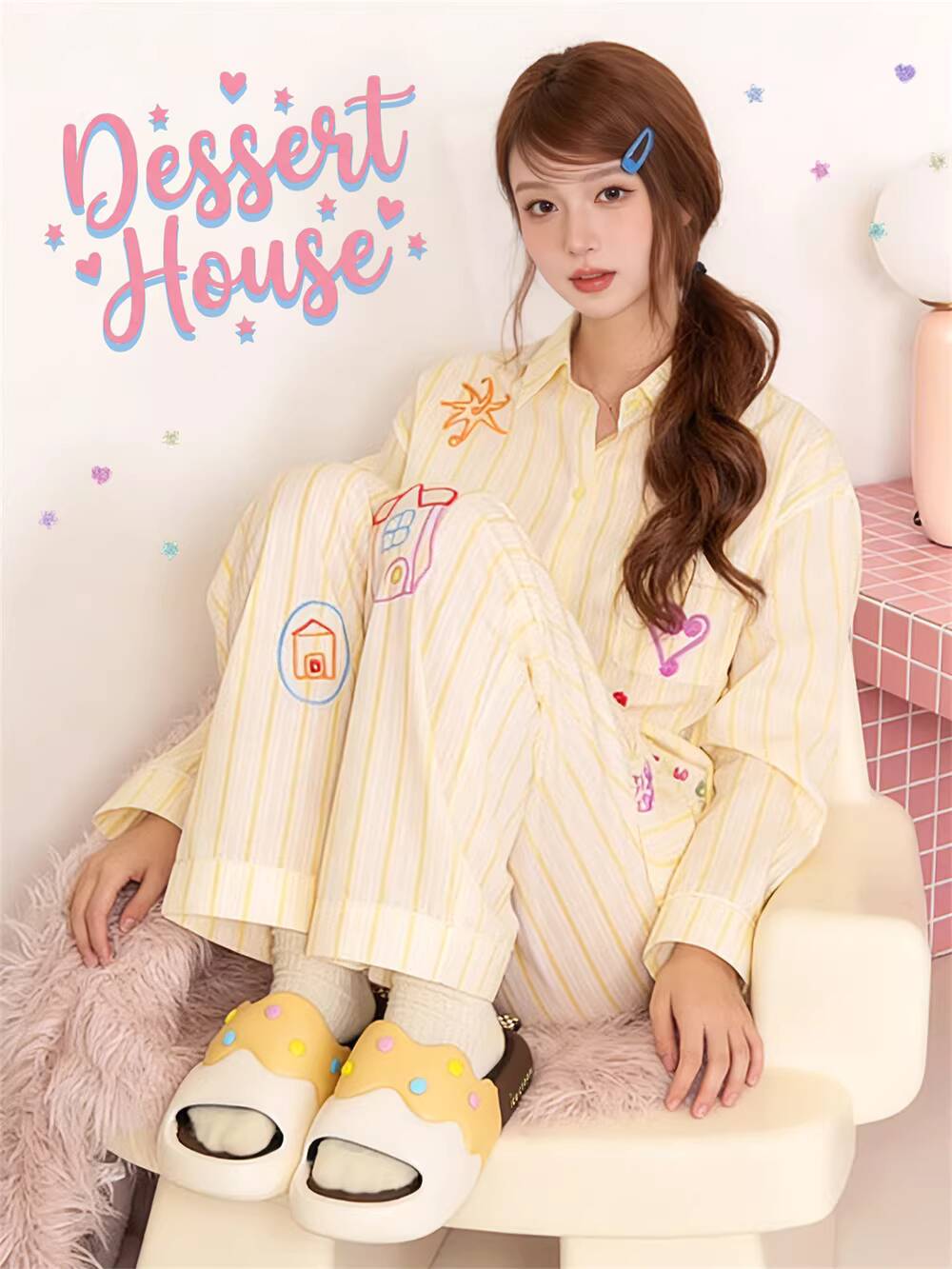 Women's Summer Slipper Cute Ic - Candle Shop ulasan dan harga