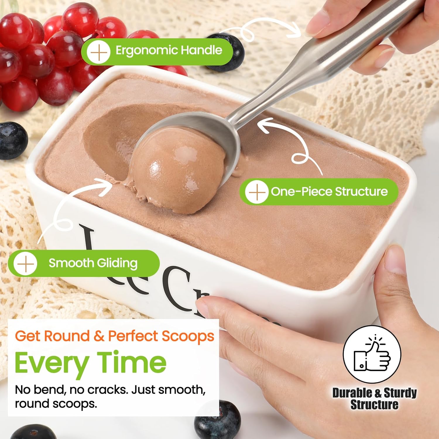304 Stainless Steel Ice Cream  - Candle Shop ulasan dan harga