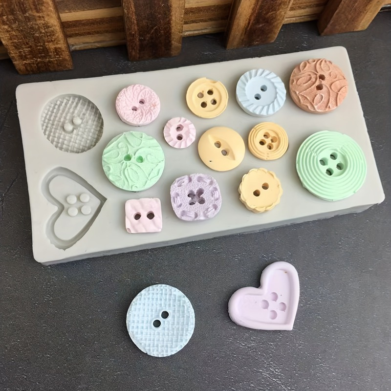Buttons Shape Silicone Mold Si - Candle Making Supplies Online ulasan dan harga