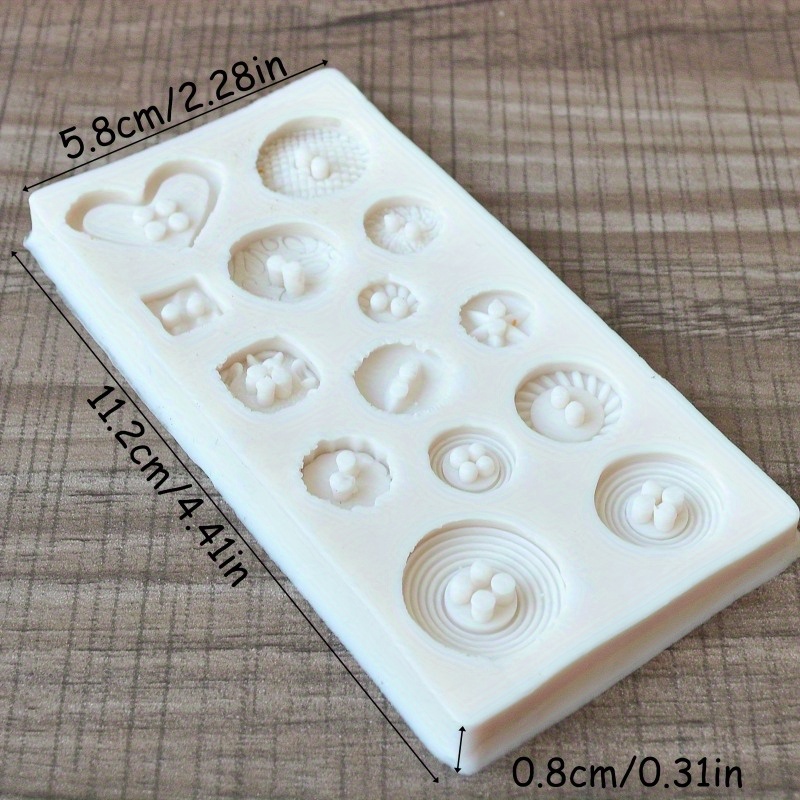 Buttons Shape Silicone Mold Si - Candle Making Supplies Online ulasan dan harga