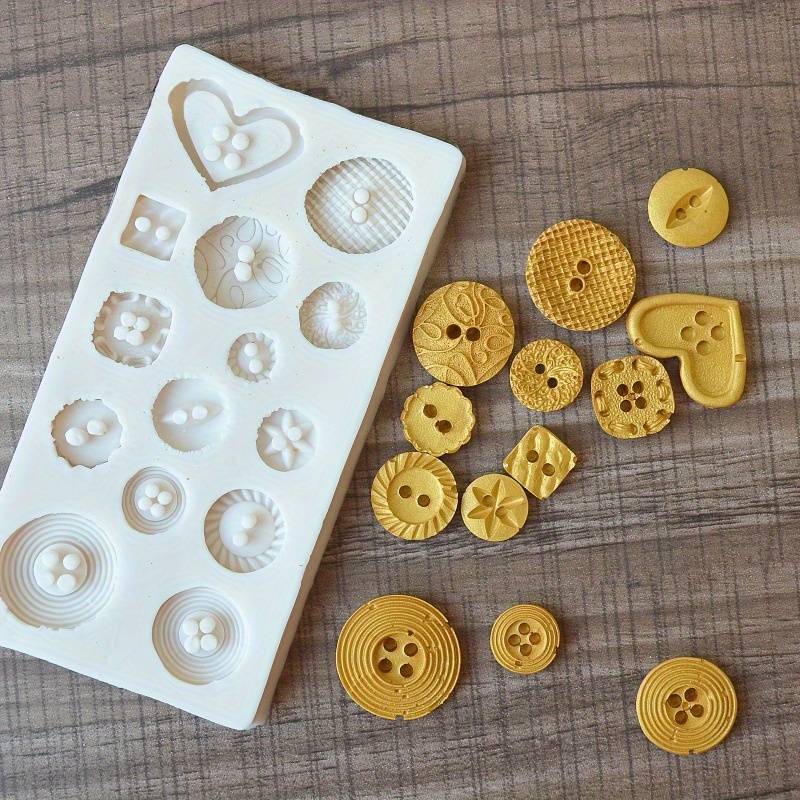 Buttons Shape Silicone Mold Si - Candle Making Supplies Online ulasan dan harga