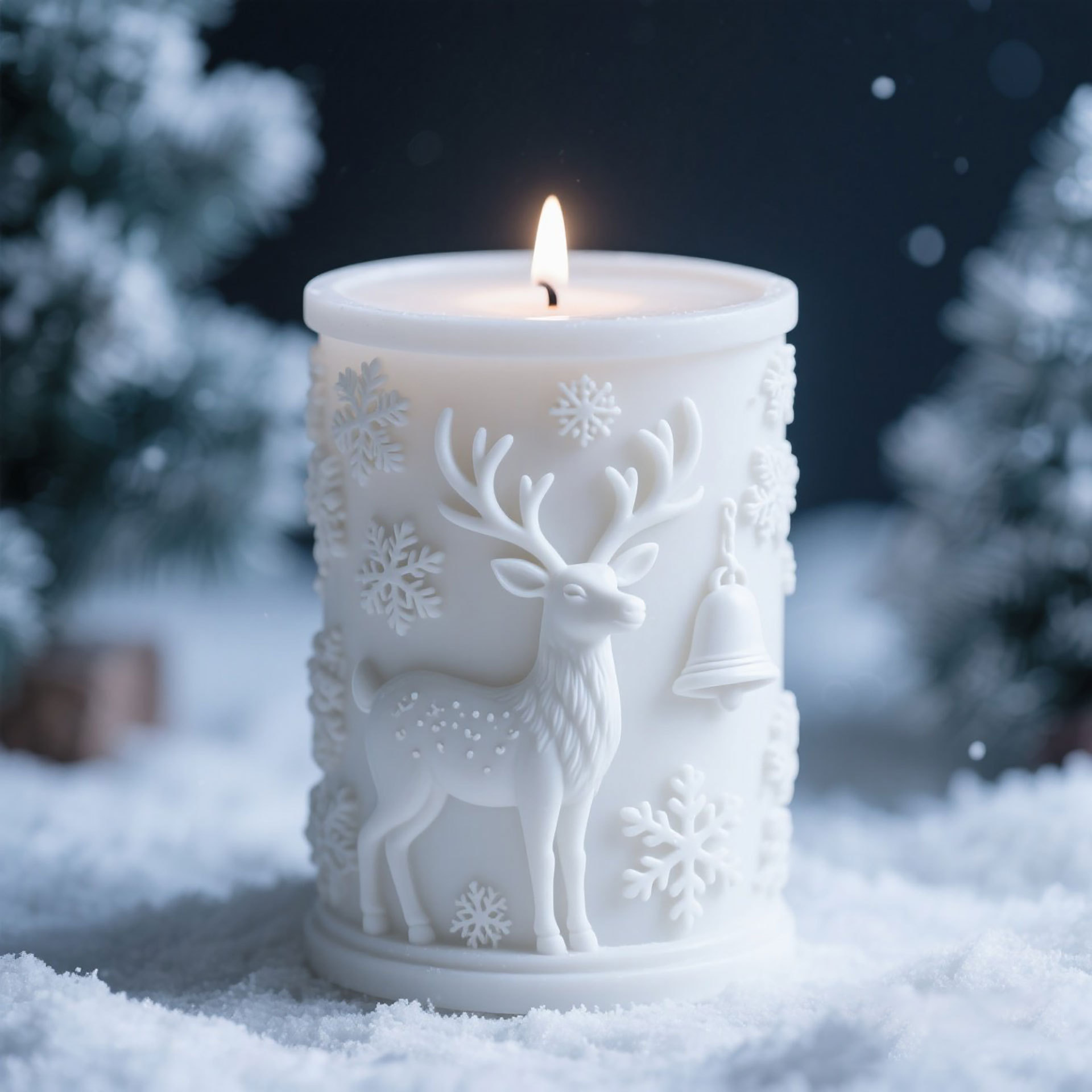 3D Relief Cylinder Christmas S - Candle Supplies Shop ulasan dan harga