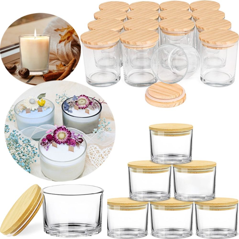 Clear Glass Candle Jars Small  - Candle Making Supplies Jars ulasan dan harga
