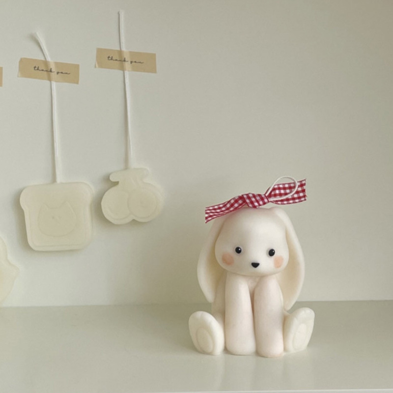 Sitting Rabbit Silicone Candle - Candle Supplies Shop ulasan dan harga
