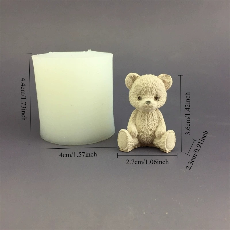 Cute Bear Honey Jar Silicone C - Candle Supplies Shop ulasan dan harga