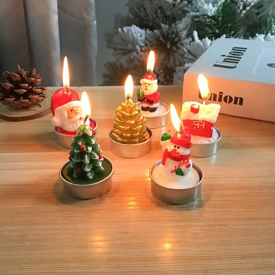 12PCS Candles Christmas Decora - Candle Oil Supplies ulasan dan harga