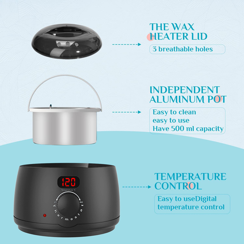 2026 New 500ml Wax Heater Mach - Wax Melting Pot ulasan dan harga